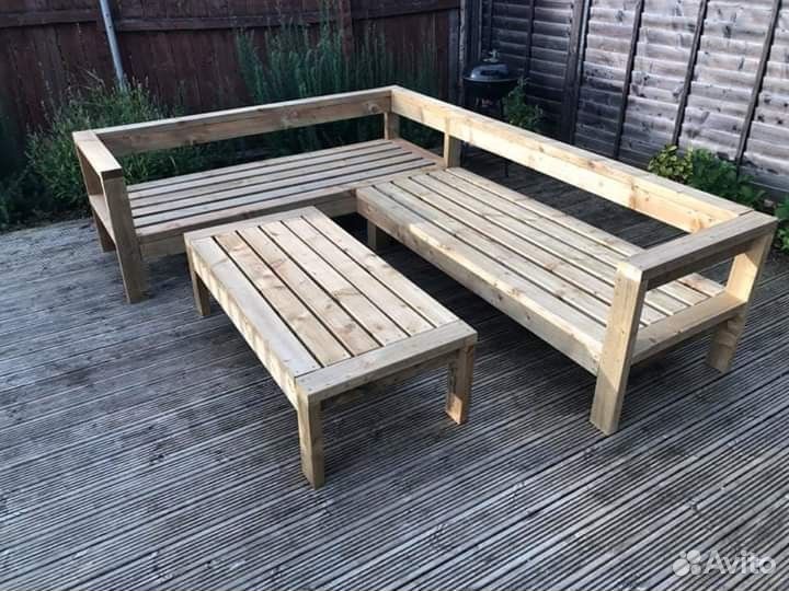 Лавка скамейка стол уличная мебель обеденная групп