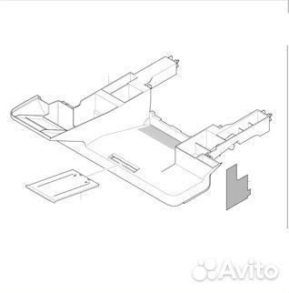 Крышка средняя Xerox 3200 002N02691
