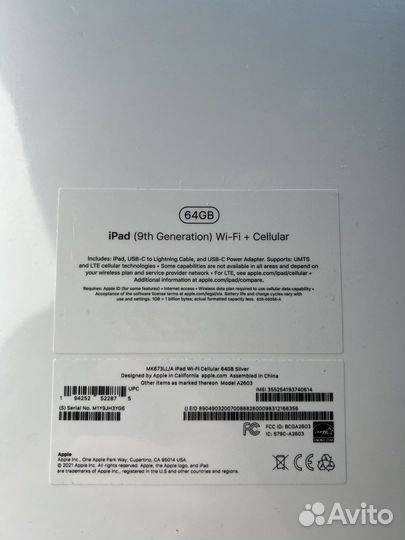 Apple iPad 10.2 Wi-Fi+Cellular 64GB