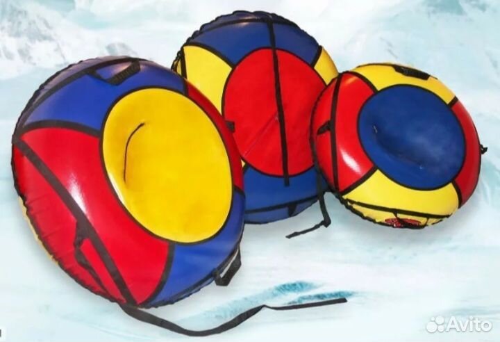 Тьюб, тьюбинг, ватрушка, плюшка, санки. новые 80см