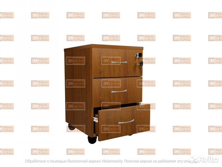 Тумба мобильная с 3 ящиками+замок от производителя