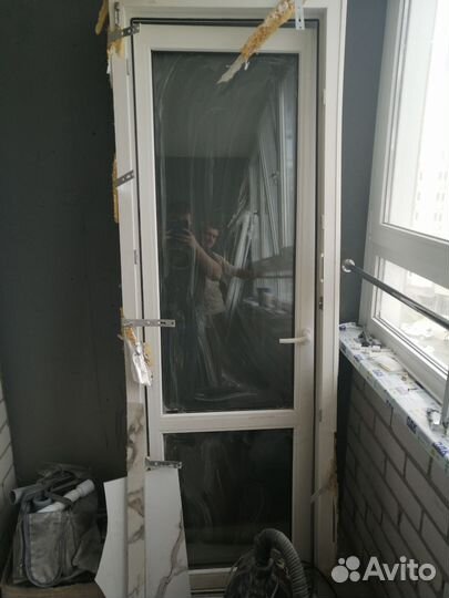 Дверь пластиковая пвх балконная новая