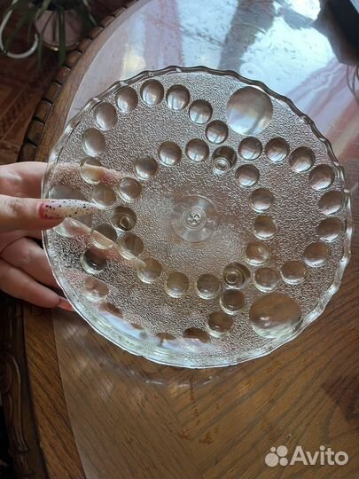 Ваза для фруктов на ножке СССР