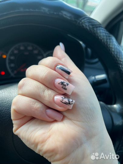 Маникюр наращивание ногтей