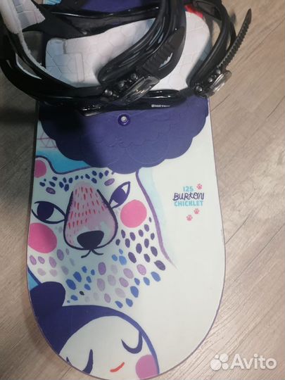 Сноуборд burton детский 125, крепления burton