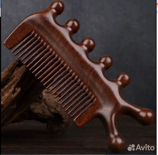 Расческа-Гребень-массажер гуаша из нат. сандала