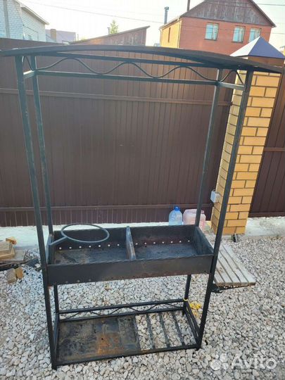 Мангал с крышей