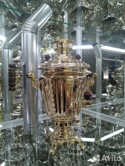 Новый тульский угольный самовар Рюмка 2,7л