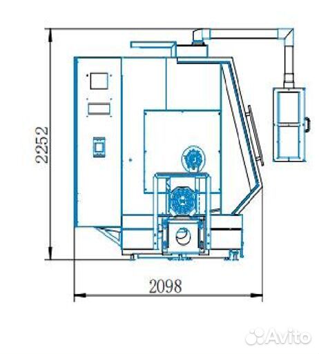 Токарный центр CKX550A/1500 с чпу Fanuc