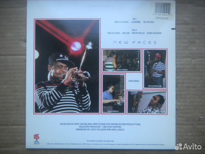 Dizzy Gillespie/New Faces US GRP In/Sl 85 EX+/EX+