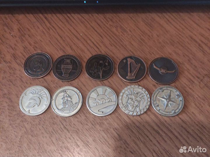 Монеты Сокровища пиратов 10 штук