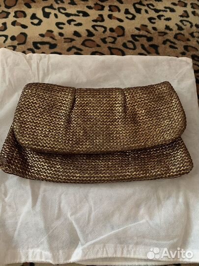 Клатч женский золотой