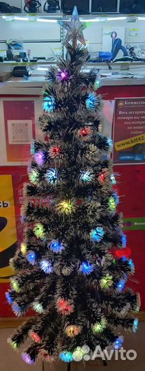 Ель искусственная гирлянда