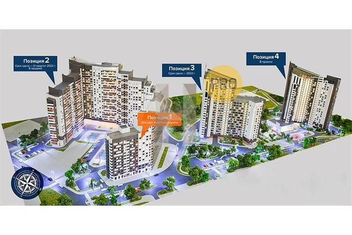 3-к. квартира, 91,6 м², 20/23 эт.