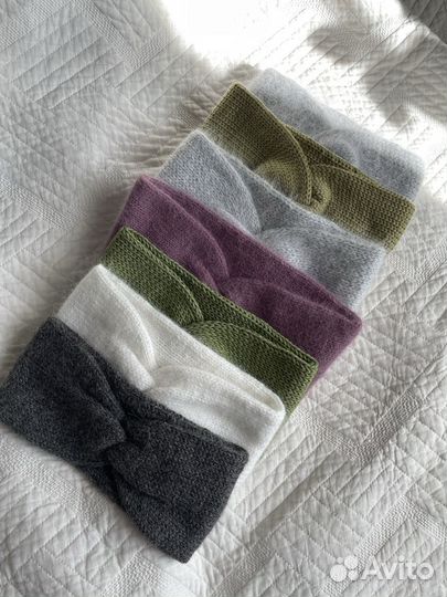 Повязка на голову вязаная