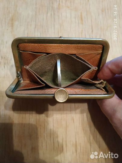 Кошелëк женский из натуральной кожи. СССР