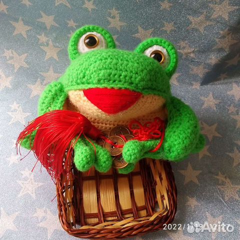 Денежная жаба в упаковке новая + подарок амулет