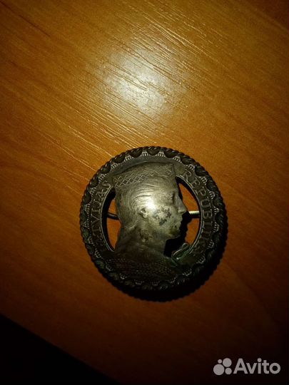 Брошь 5 лат 1931, серебро