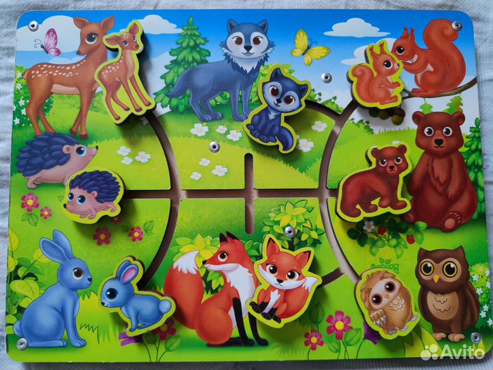 Лабиринт игра Мама и детеныши