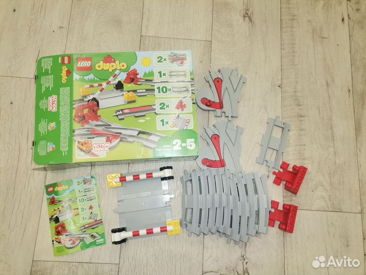 Лего дупло железнодорожный мост и рельсы