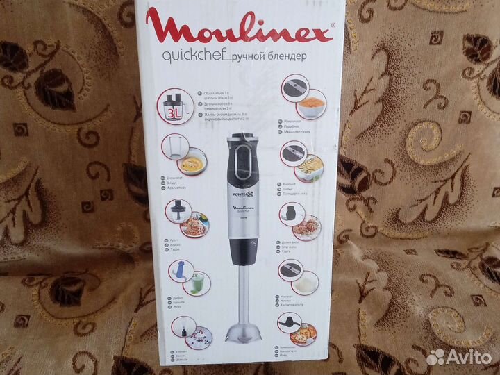 Ручной блендер moulinex новый