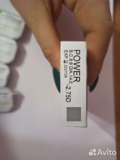 Линзы контактные 2,75