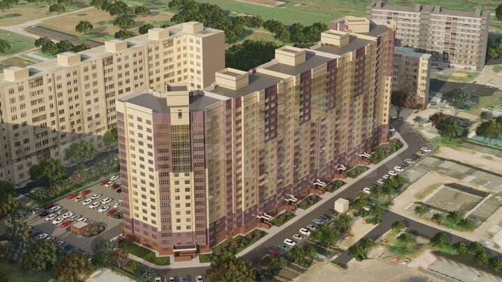 1-к. квартира, 45,8 м², 6/17 эт.