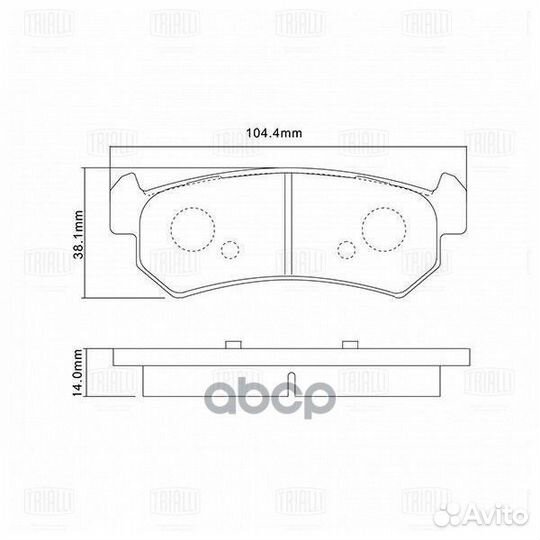 PF4019 trialli Колодки тормозные chevrolet lacetti