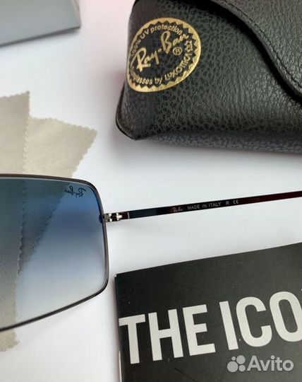 Очки ray ban Rectangle пепельные