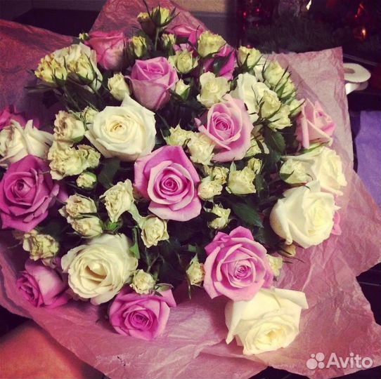 Цветы розы букет