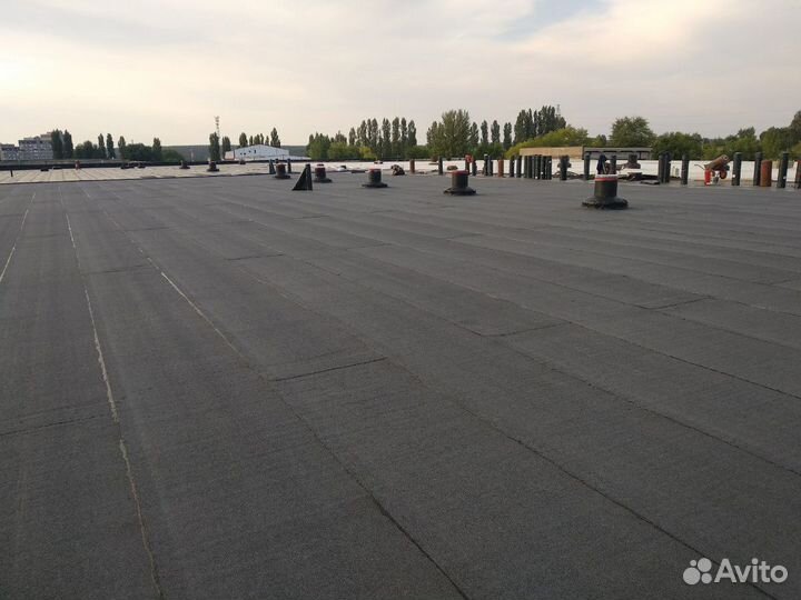 Монтаж пвх мембраны, рулонная кровля, монтаж проф