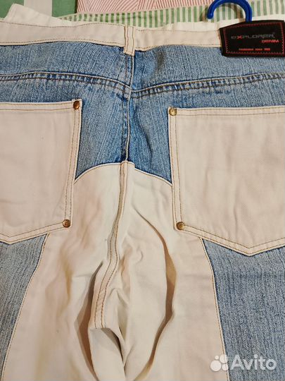 Джинсы унисекс прямые 56 р На большой рост