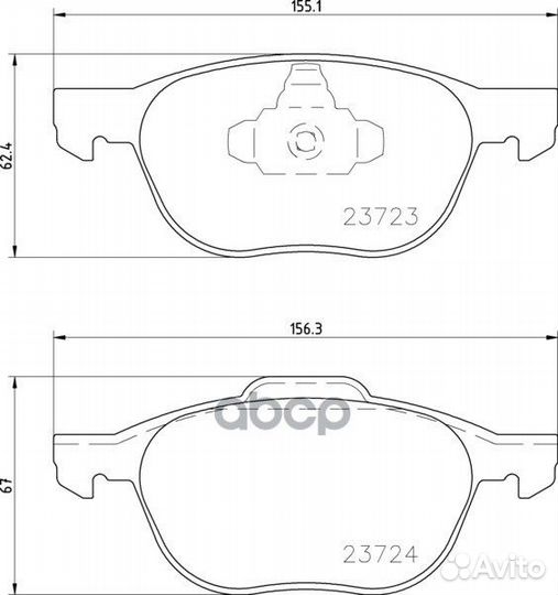 Колодки тормозные дисковые перед (PF-5507)