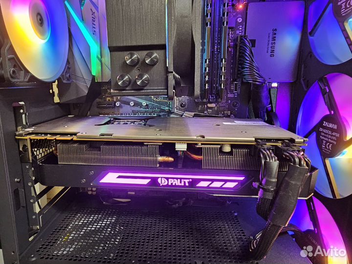 Видеокарта GeForce 1070ti Palit 8/256 в отличном