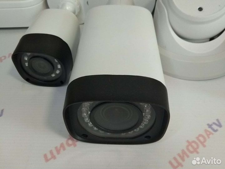 Видеонаблюдение 9 камер IP с микрофоном