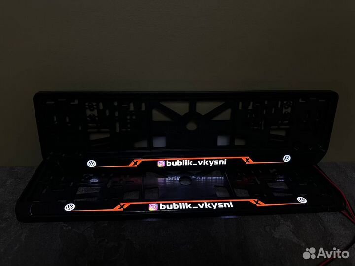 Номерная led рамка с вашим дизайном