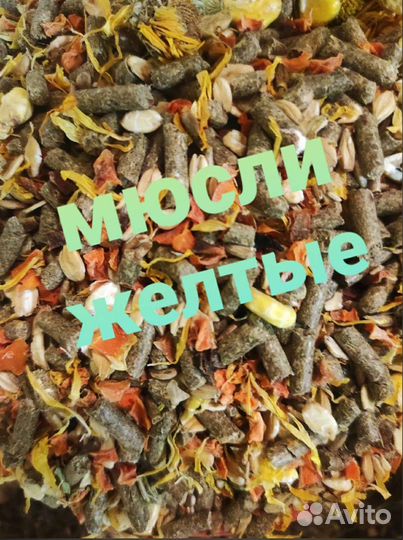 Корм для морских свинок в ассортименте