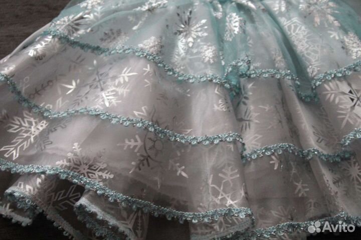 Платье снежинка для девочки 92