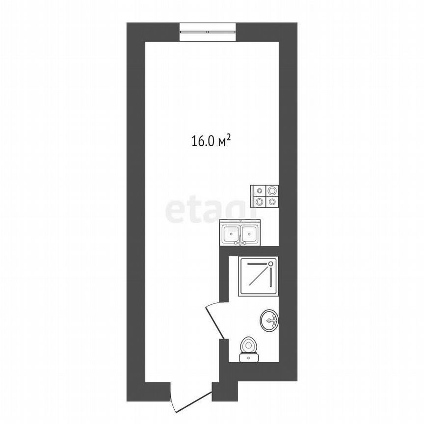 Апартаменты-студия, 15,9 м², 8/26 эт.