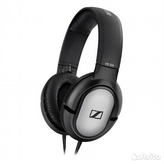 Наушники Sennheiser HD 206 черно-серебристые, mini