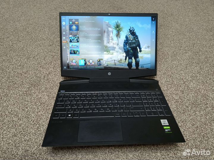 Игровой HP i5-10300H +16GB +SSD512 +GTX 1650TI 4GB