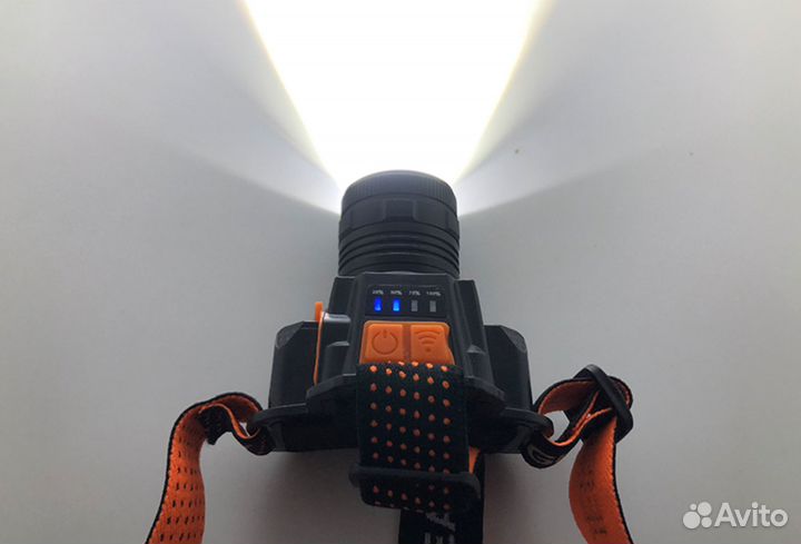 Головной фонарик с аккумулятором