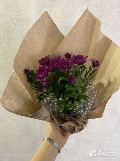 Букет из хризантем