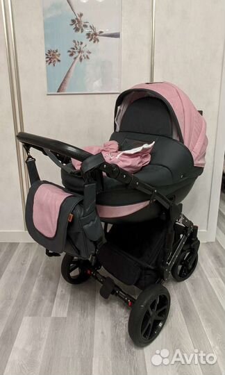 Коляска 3 в 1 Sevillababy Sofia розовая