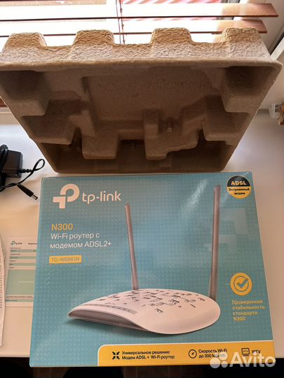 Wifi роутер с модемом adsl2+ TP-Link N300