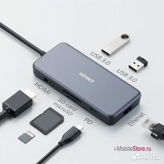 USB-концентратор Anker 7 in 1 USB-C Hub
