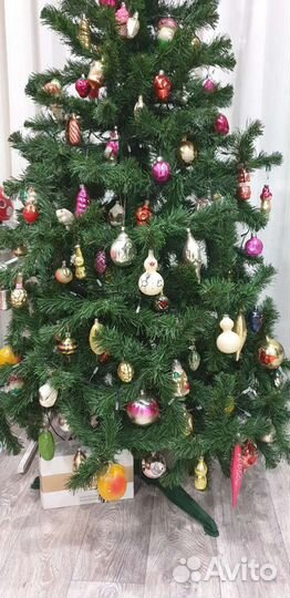 Ёлочные игрушки эпохи СССР стеклянные