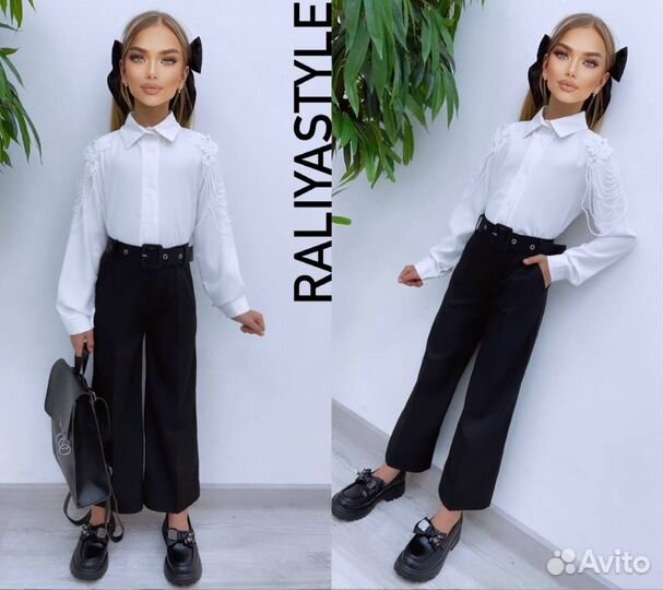 Блузка школьная для девочки на 9/10 лет