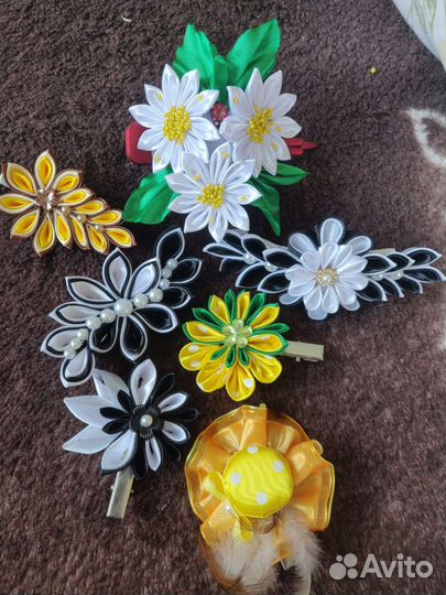 Банты, заколки ручной работы