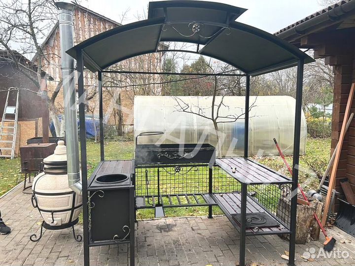 Мангал в стиле лофт